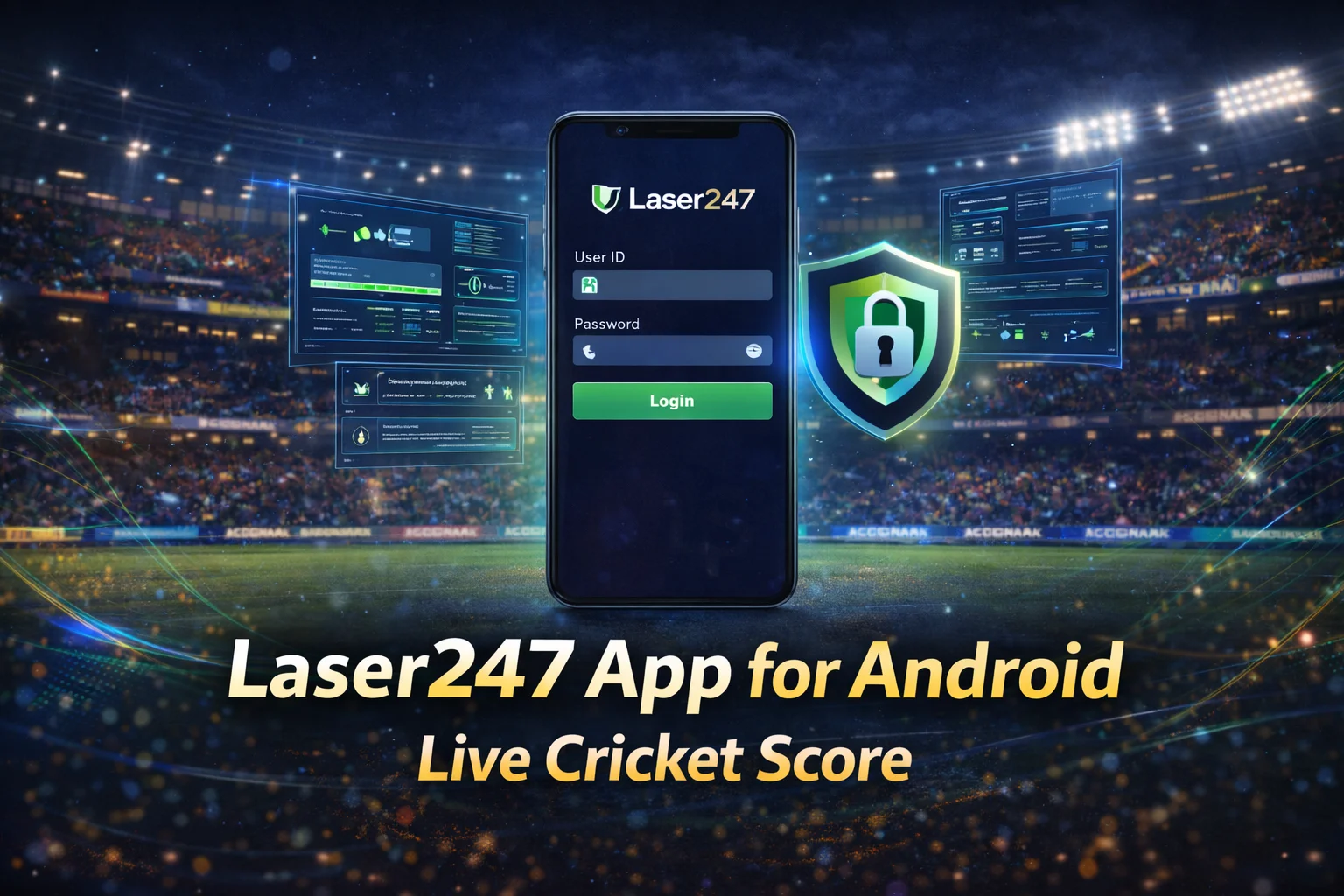 Laser247 App for Android promotional graphic