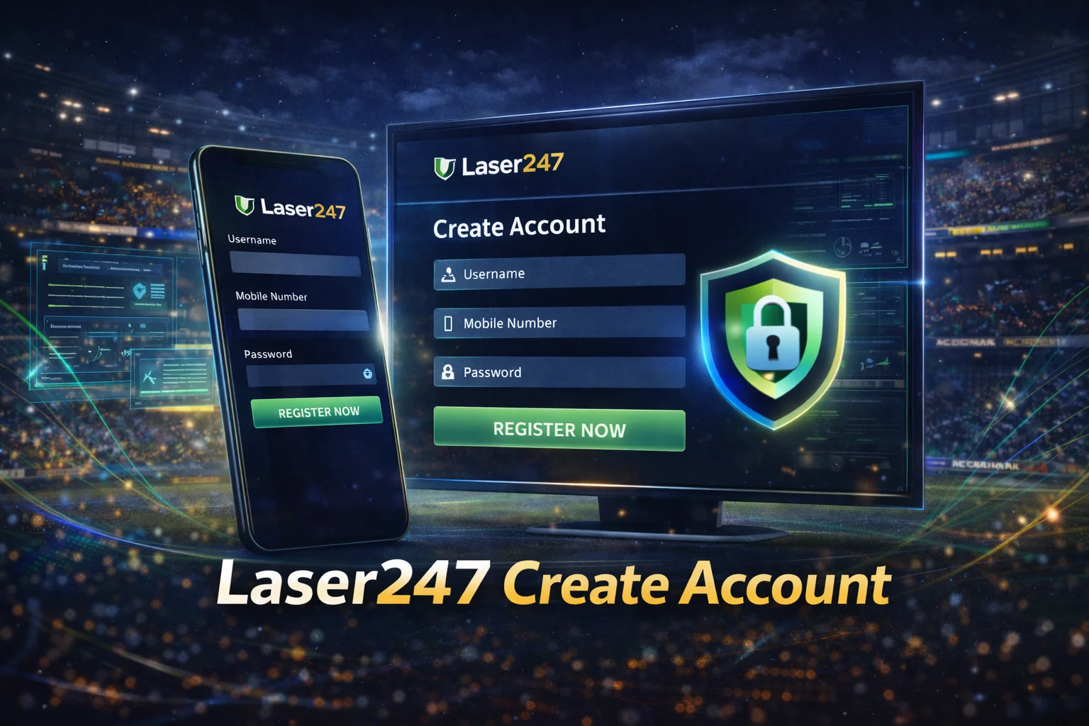 Laser247 secure account creation process