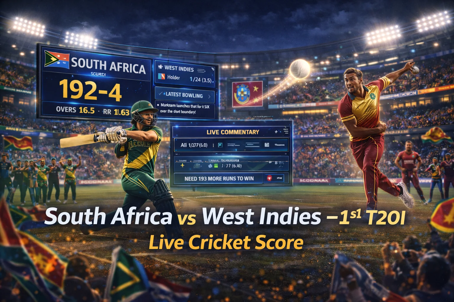 South Africa vs West Indies T20I