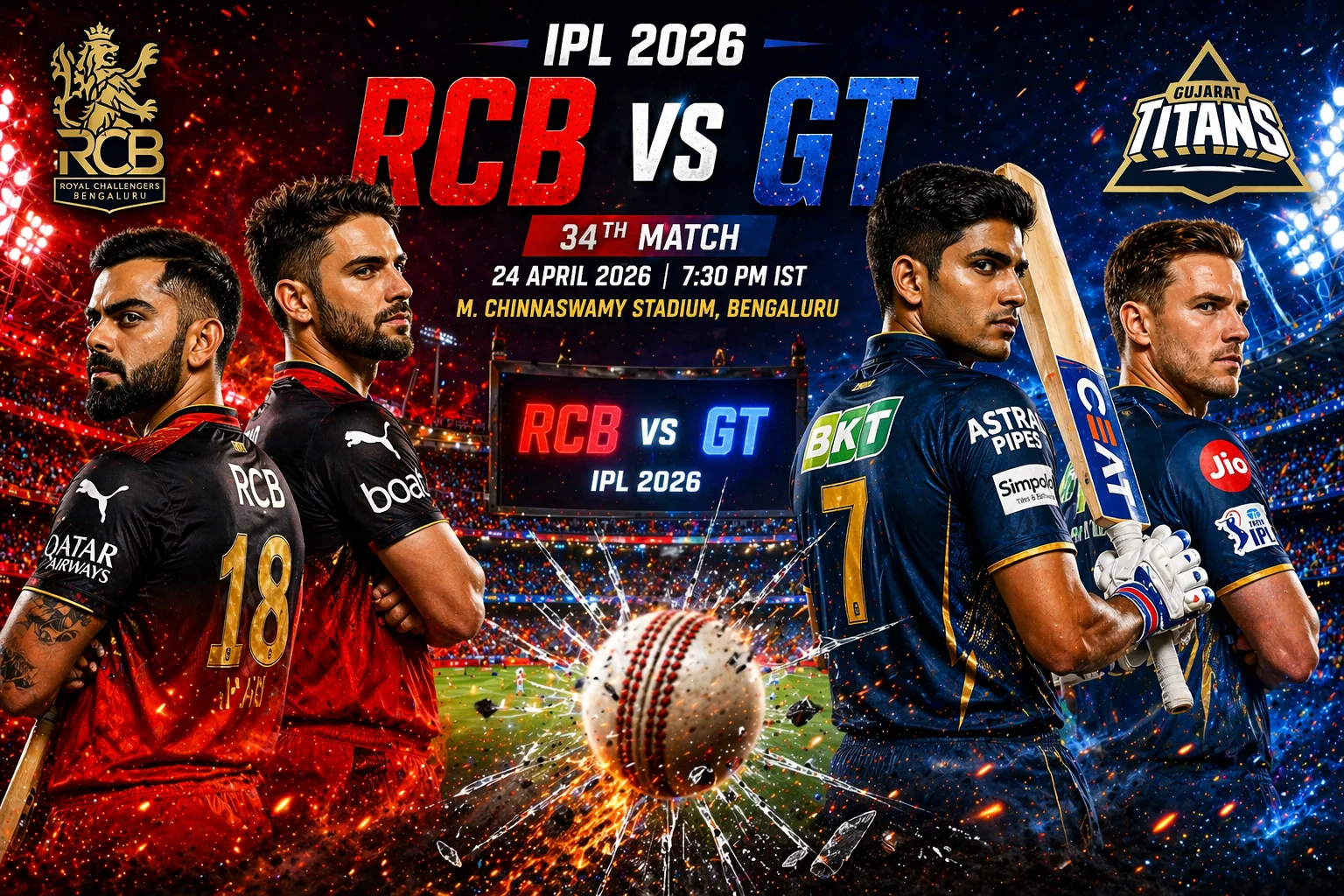 RCB vs GT